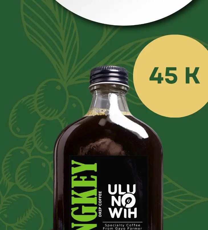 Botol Ulunowih Ungkey cold drip coffee